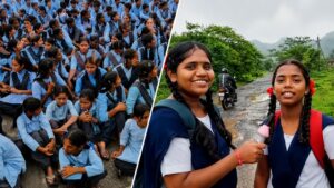 महोबा में जलभराव और खराब सड़कों से परेशान छात्रों ने हाईवे किया जाम, पुलिस पर कार्रवाई का आरोप